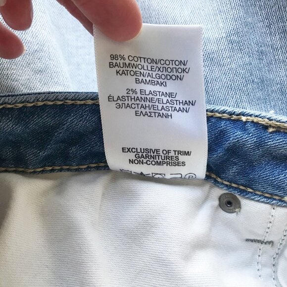 SILVER Izzy Ankle Skinny Embroidered Distressed Jeans Womens 18 - Picture 9 of 12